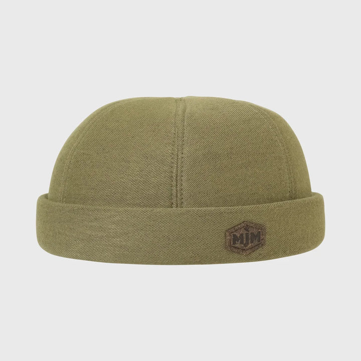 MJM Aron 41 Bamboo Docker Cap Green - Docker Cap fra MJM Hats hos The Prince Webshop