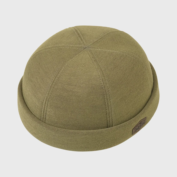 MJM Aron 41 Bamboo Docker Cap Green - Docker Cap fra MJM Hats hos The Prince Webshop