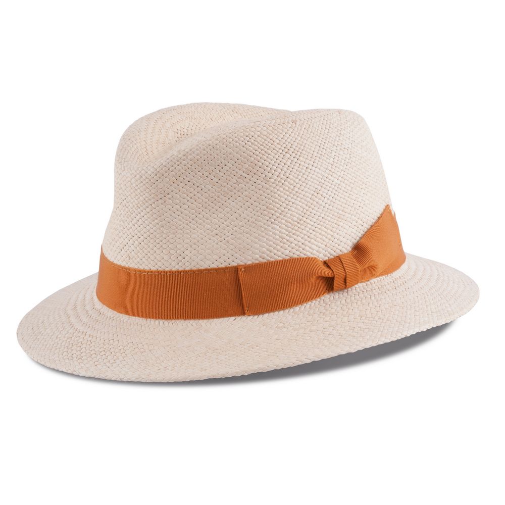 MJM Capai - Ægte Panama Hat - Natur / Curry