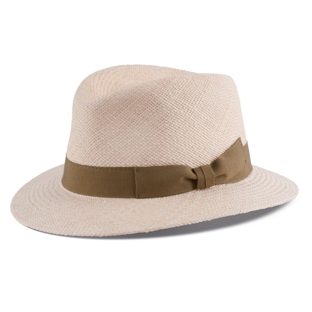 MJM Capai - Ægte Panama Hat - Natur / Green