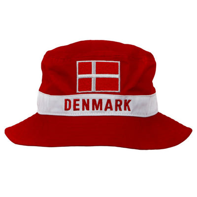 Tanska Rulle Hat - punainen valkoinen