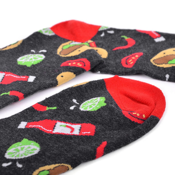 1 pair of Taco Novelty Socks - Funny Socks