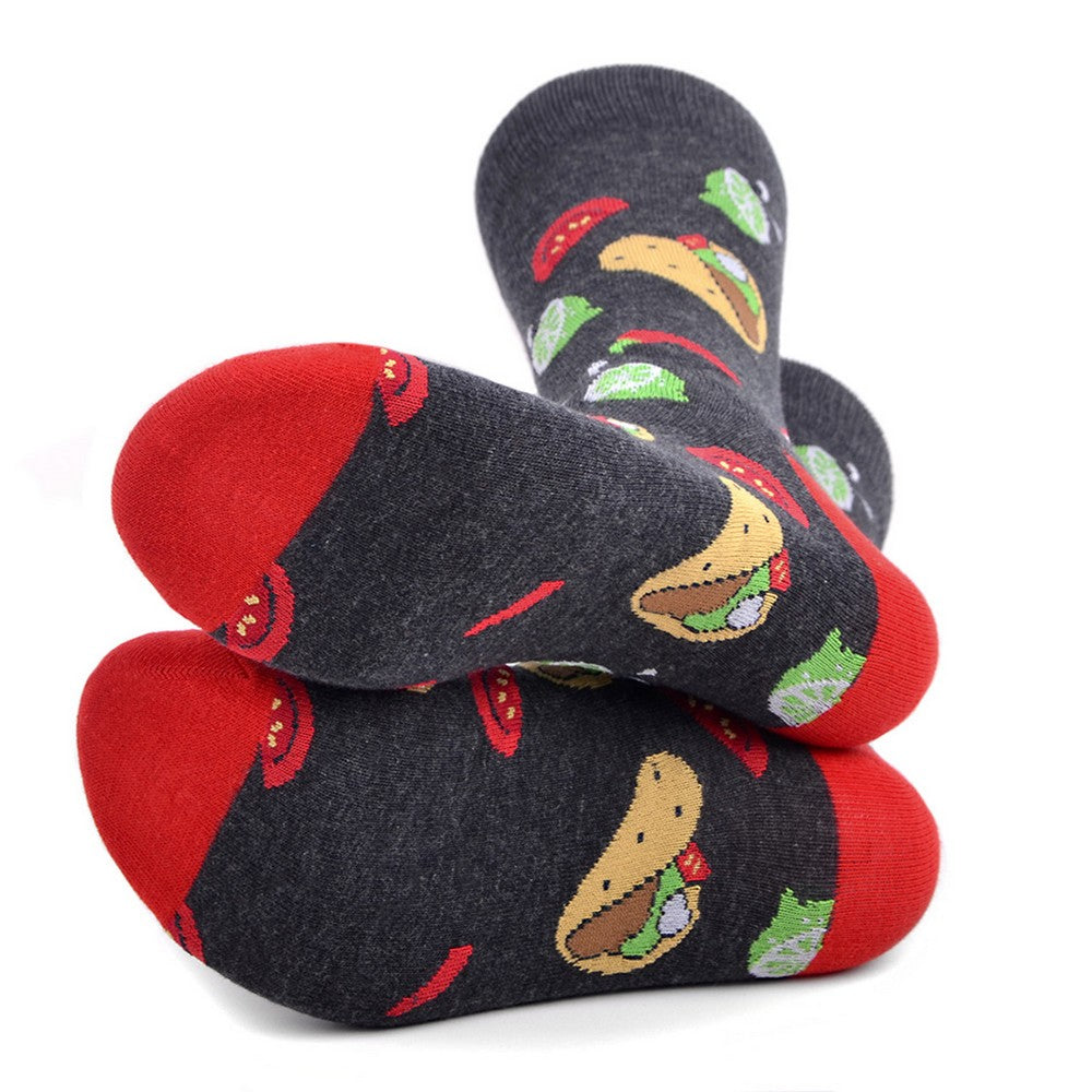 1 pair of Taco Novelty Socks - Funny Socks