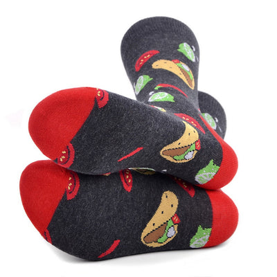 1 pari Taco -uutuussukkia - hauskat sukat
