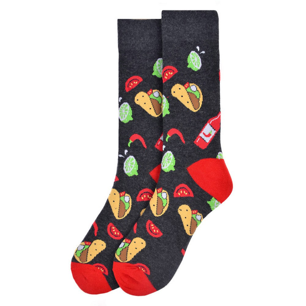 1 pair of Taco Novelty Socks - Funny Socks
