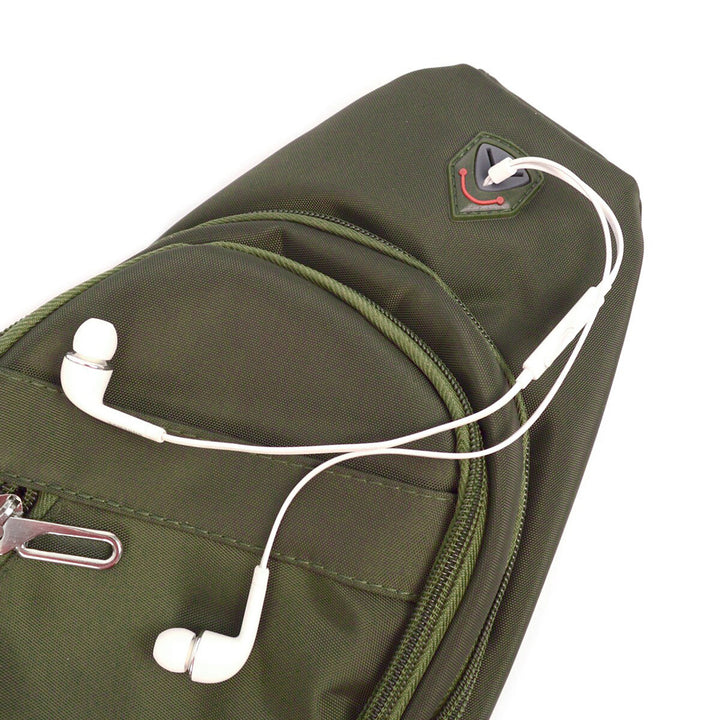 Sporty Olivegreen Crossbody Shoulder Sling Bag