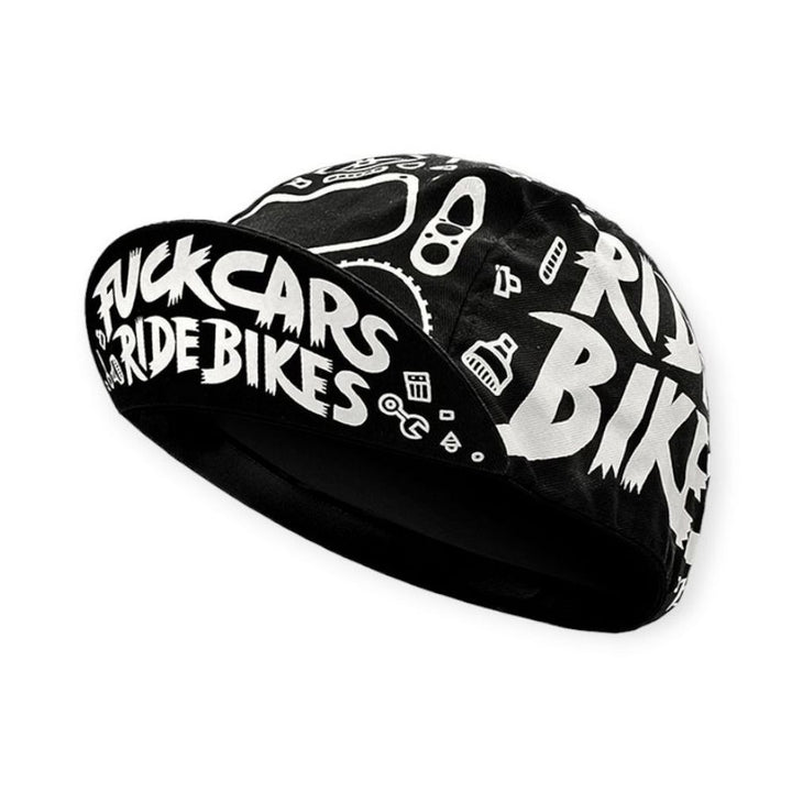 Bello Cykelkasket - F@CK CARS RIDE BIKES VOL 3 - Cycling Cap fra Bello hos The Prince Webshop