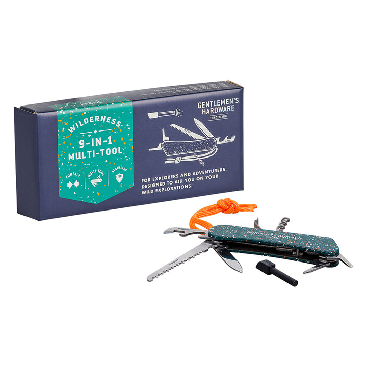 Wilderness Multi Tool m/Firestarter - Sjov Gave fra Gentlemen's Hardware hos The Prince Webshop