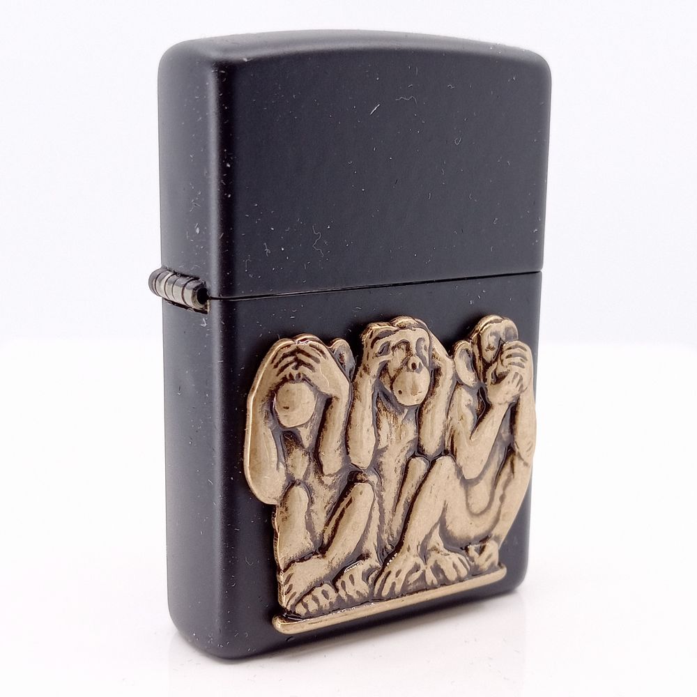 Original Zippo Lighter Three Monkeys