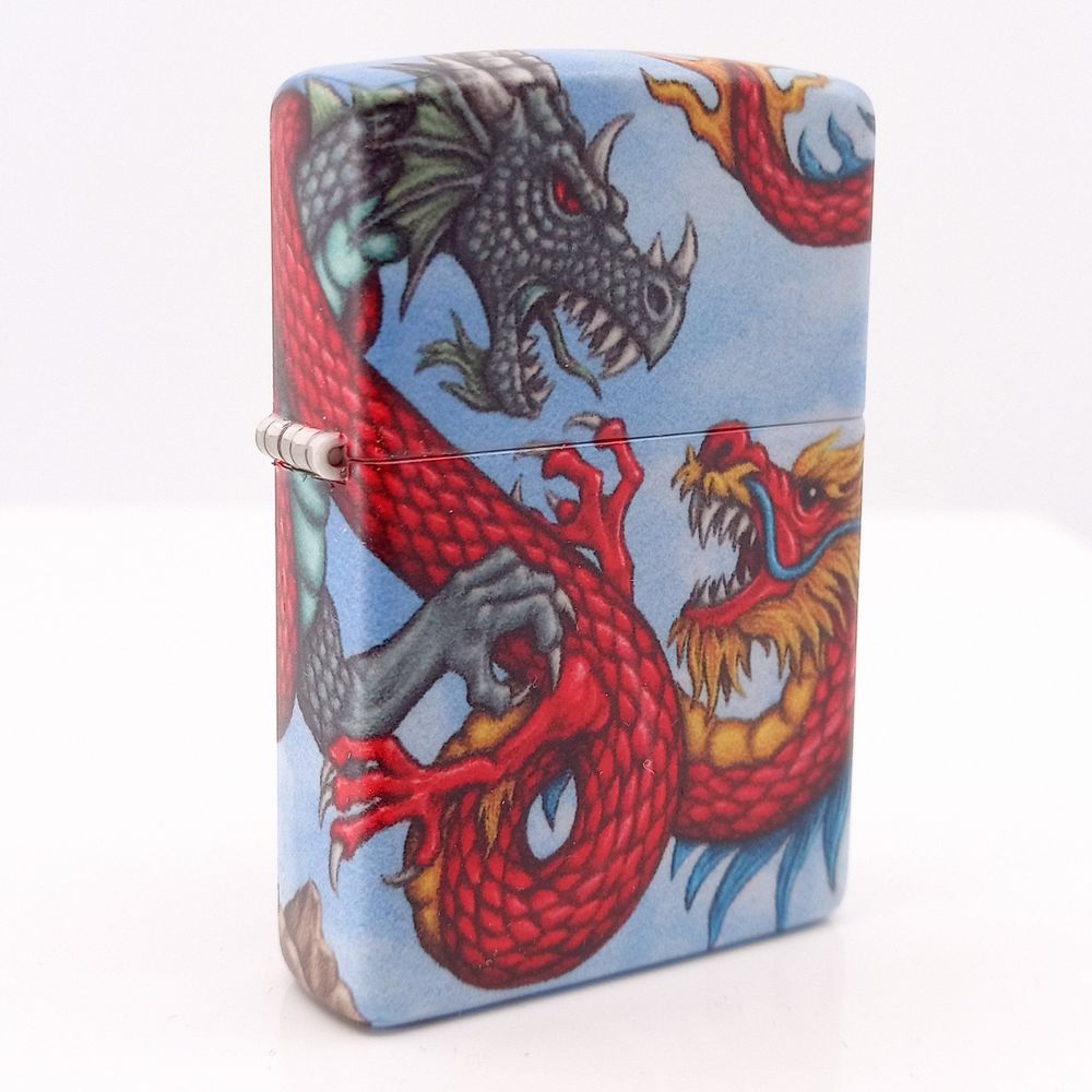 Zippo Premium Lighter 540 ° Fighting Dragons