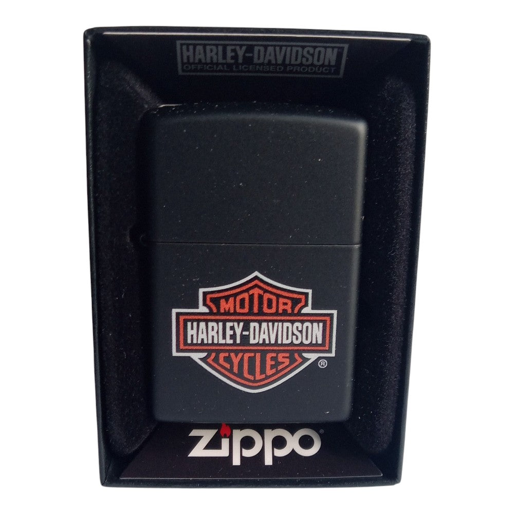 Harley Davidson Zippo Lighter Orange Logo