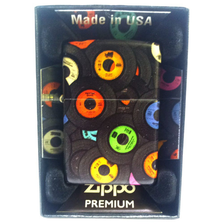 Zippo Lighter 60006835 49352 Records Design - Zippo Lighter fra Zippo hos The Prince Webshop
