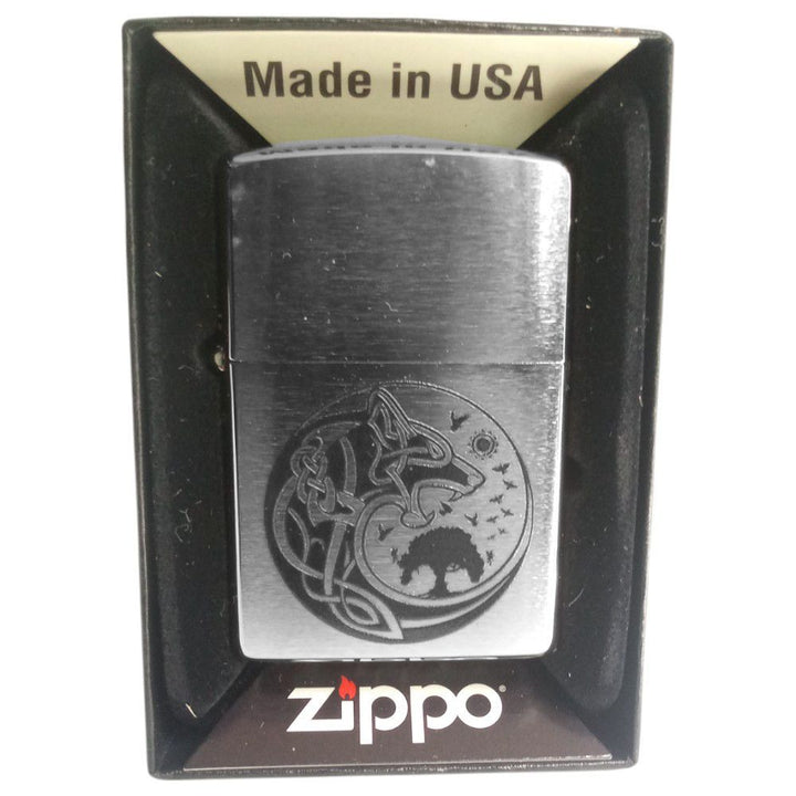 Zippo 60005720 Viking Design - Fenrir Wolf - Zippo Lighter fra Zippo hos The Prince Webshop