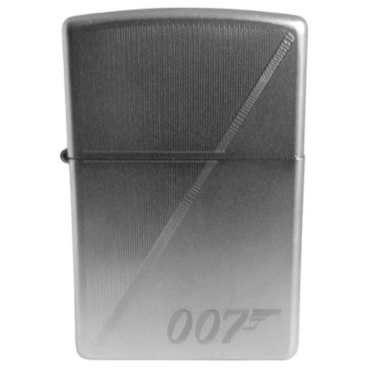 Zippo Lighter James Bond 007 Diagonal Sølv Satin - Zippo Lighter fra Zippo hos The Prince Webshop