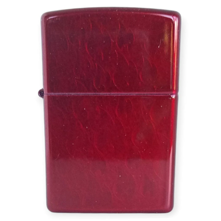 Zippo 60004598 Candy Apple Red Iced Flames Lighter - Zippo Lighter fra Zippo hos The Prince Webshop