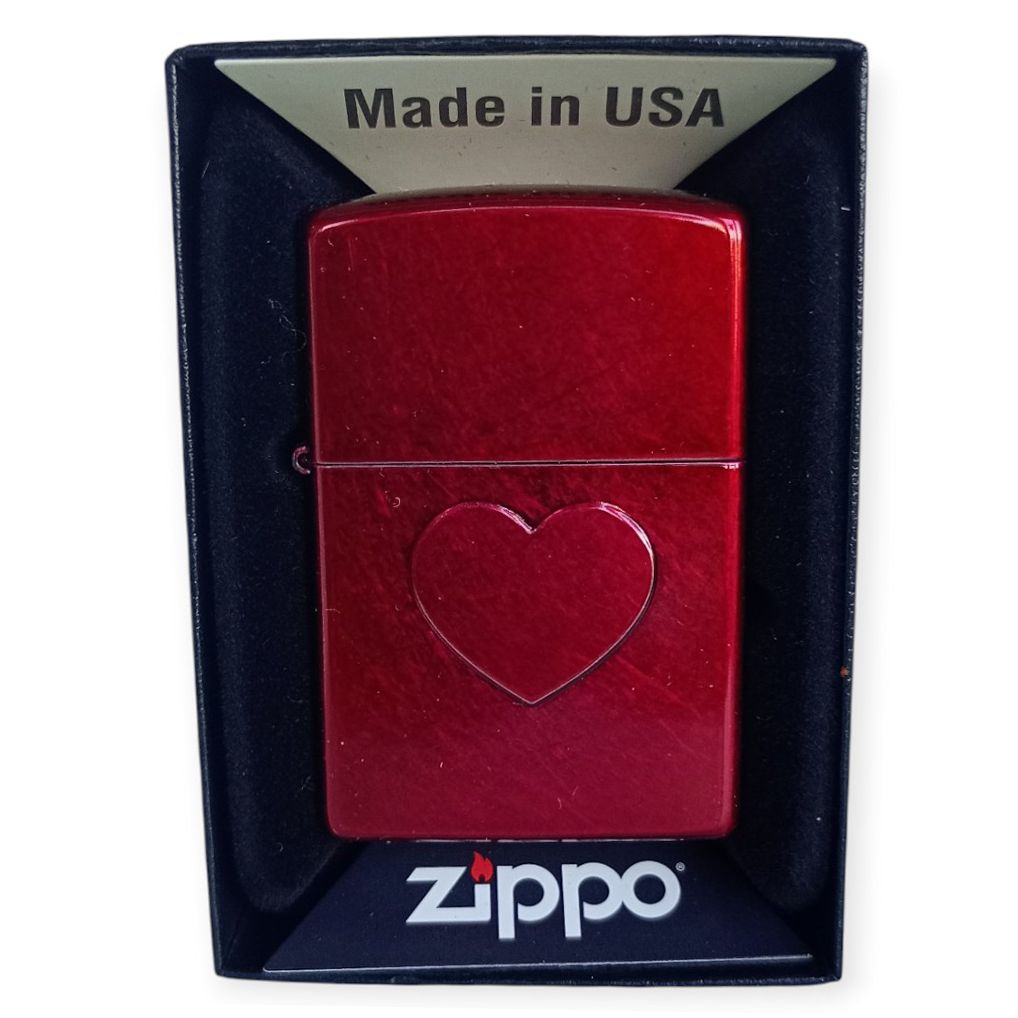 Zippo 60007423 Stamped Heart Design