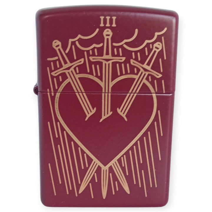 Zippo 60007475 Merlot Heart Swords Lighter