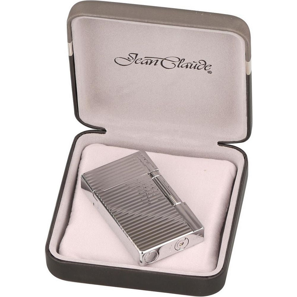 Jean Claude Flint Lighter Dustin - Chrome/Stripes