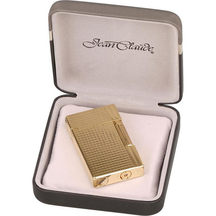 Jean Claude Flint Lighter Dustin - Gold Waffle