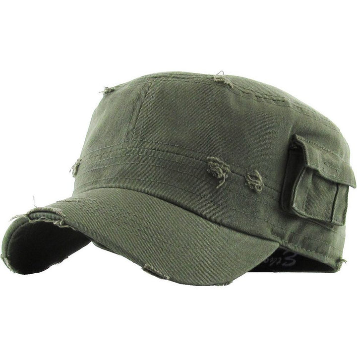 Ethos Army Cadet Cap in 100% Cotton Distressed - 4 COLORS