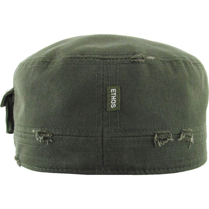 Ethos Army Cadet Cap i 100% Bomuld Distressed - 4 FARVER