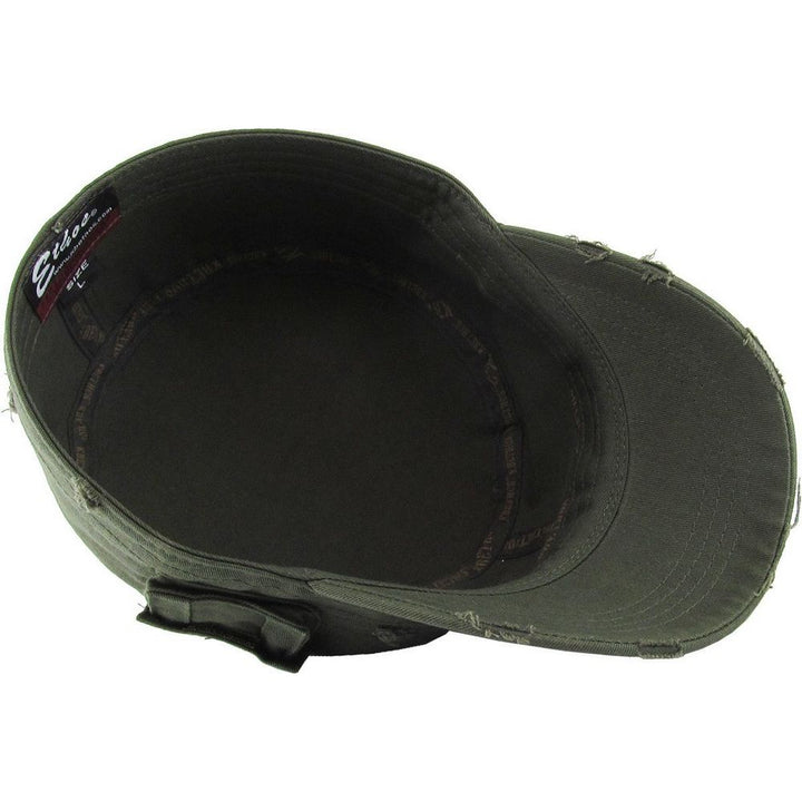 Ethos Army Cadet Cap i 100% Bomuld Distressed - 4 FARVER