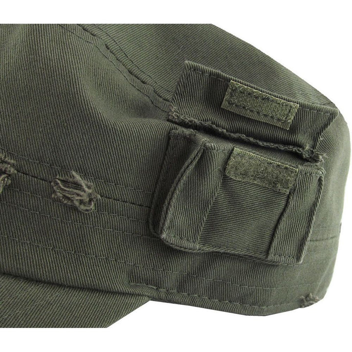 Ethos Army Cadet Cap i 100% Bomuld Distressed - 4 FARVER