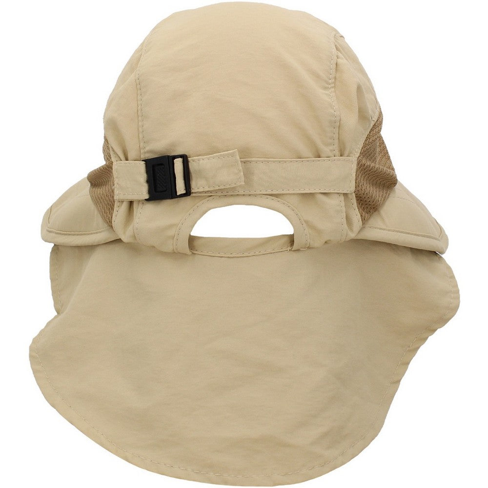 Ethos Sol Hat - Kasket med Nakkeflap - Lysegrå eller Beige - Hat fra Ethos hos The Prince Webshop