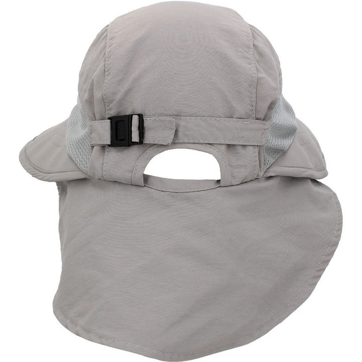 Ethos Sun Hat - Cap with Neck Flap - Light Gray or Beige