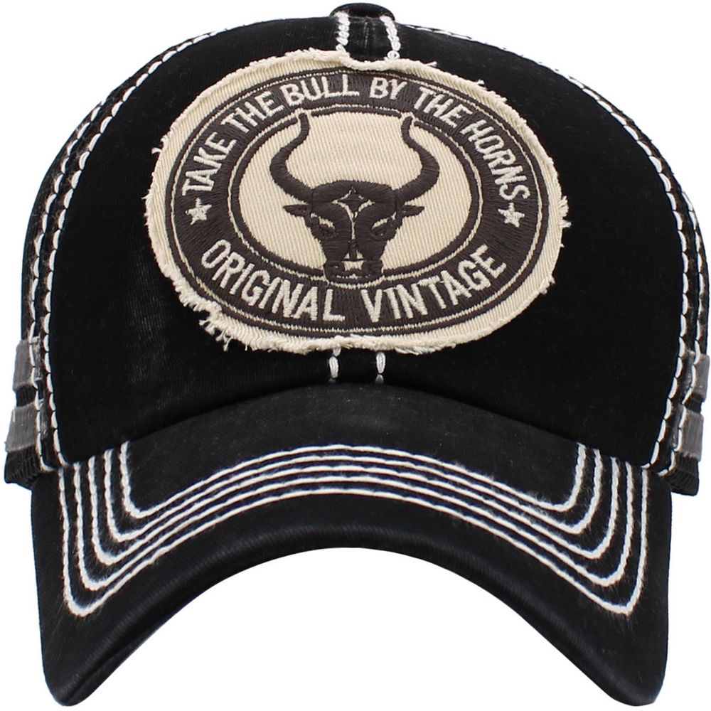 LONGHORN BULL VINTAGE BALLCAP - Sort