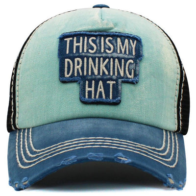 Tämä on juoma -hattu Vintage Ballcap - 2 tuoretta väriä
