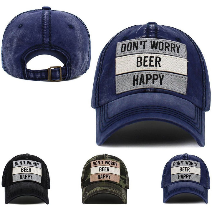 Don't Worry Beer Happy Vintage Ballcap - 3 colors