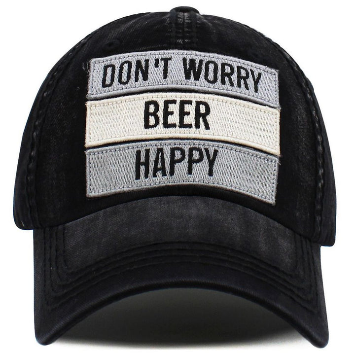 Don't Worry Beer Happy Vintage Ballcap - 3 colors