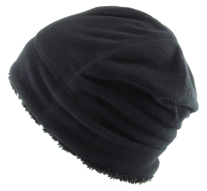 OUTDOOR BEANIE SHERPA FLEECE LINED - Black Beanie