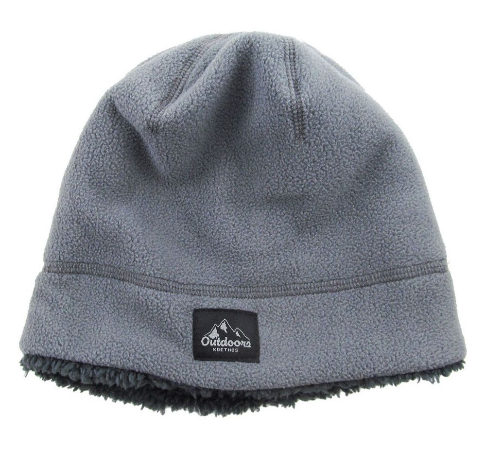 OUTDOOR BEANIE SHERPA FLEECE LINED - Grå Hue