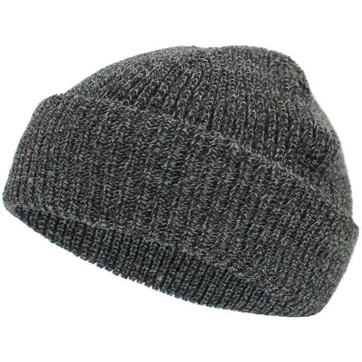 Ethos FISHERMAN BEANIE - GRAY-MIX acrylic hat in classic fisherman style