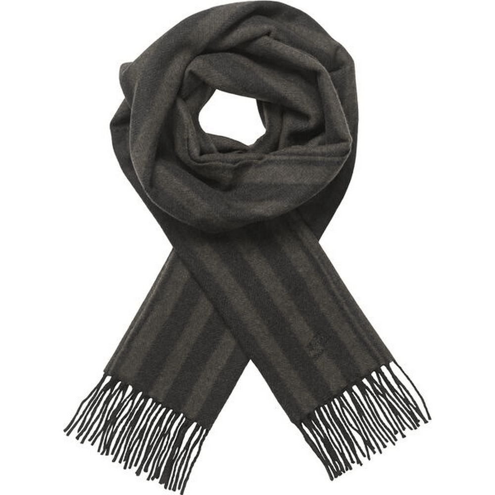 MJM Scarf Bryan Wool Brown/Navy - 100% Wool