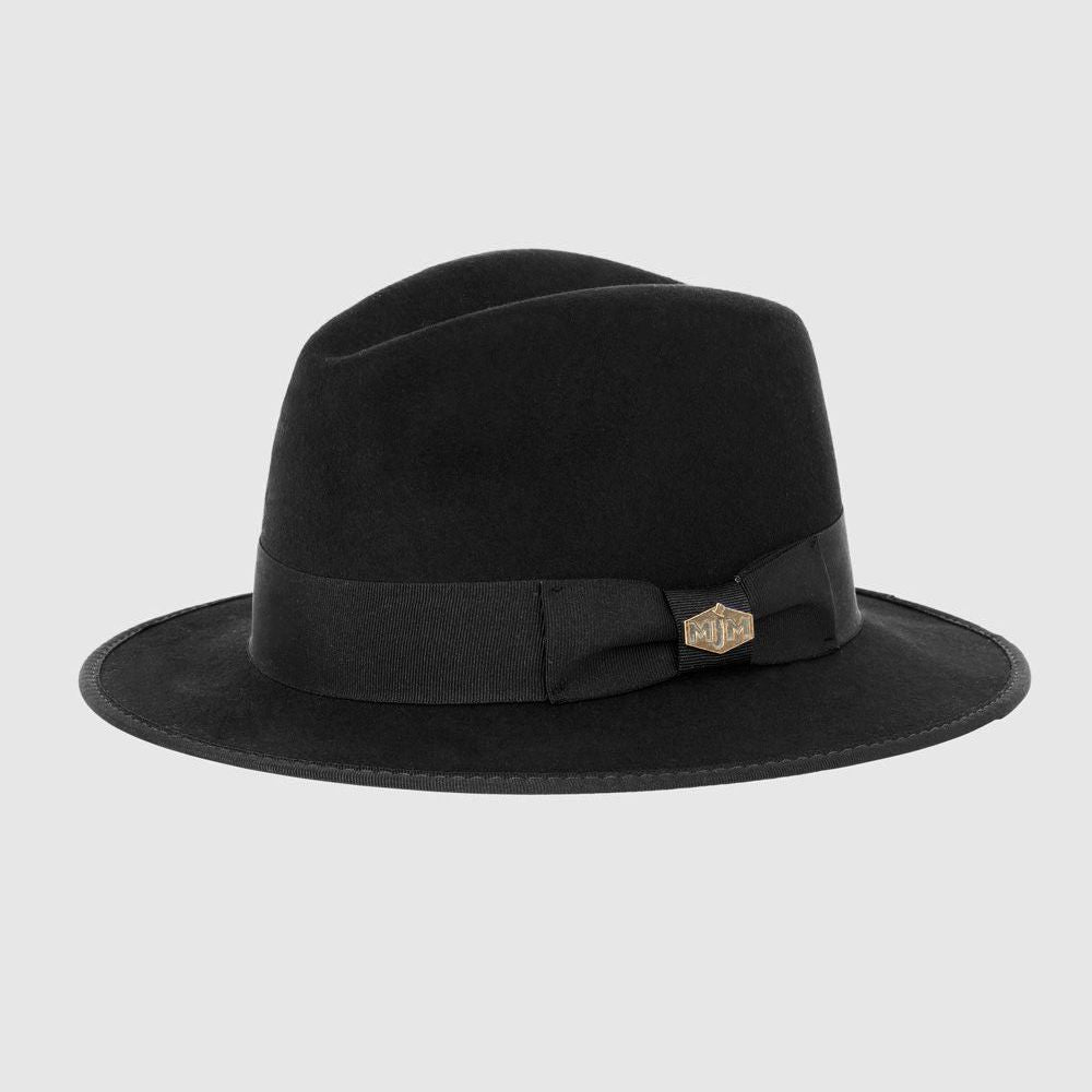 MJM MAUK Black Wool Felt Hat - Waterproof &amp; Crushable