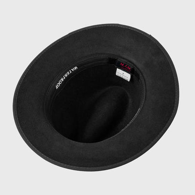 MJM MAUK Black Wool Felt Hat - Waterproof &amp; Crushable