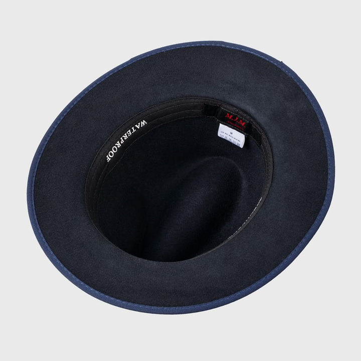 MJM MAUK Navy Uld Filt Hat - Waterproof & Crushable