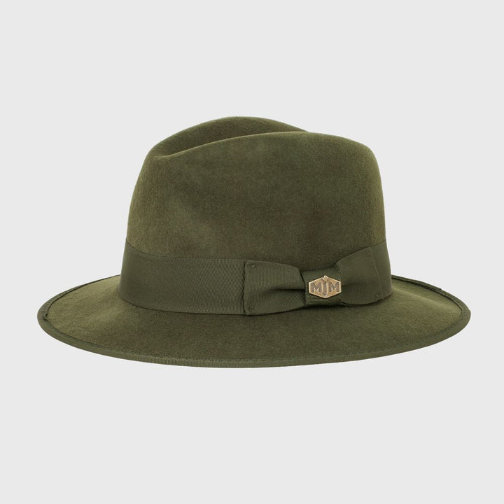 MJM MAUK Olive Wool Felt Hat - Waterproof &amp; Crushable