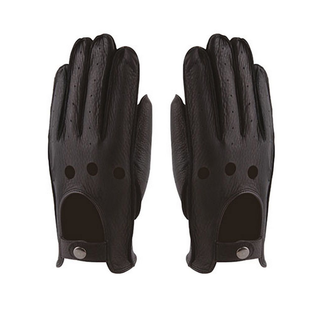 Black Deer-Skins Driving Gloves