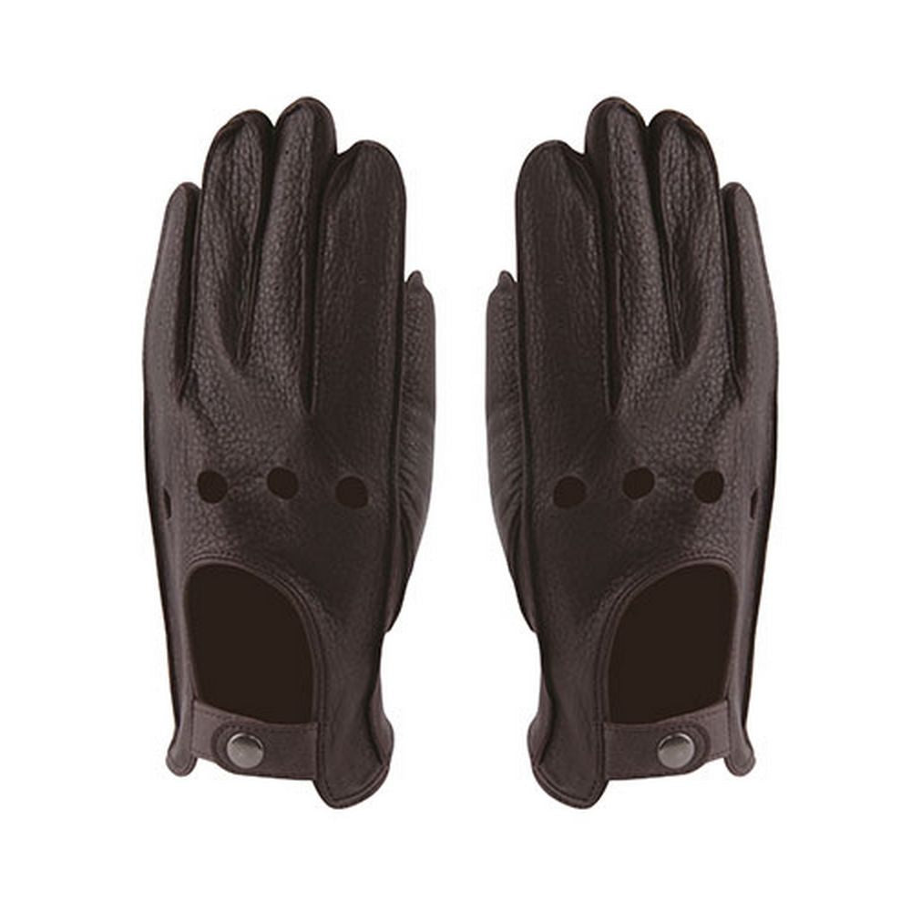 Dark Brown Deerskin Driving Gloves