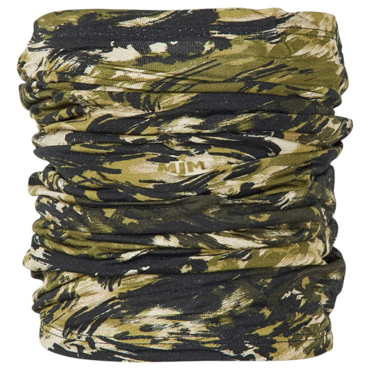 MJM Neck Warmer - Grøn Camo Bambus Halsdisse - Halstørklæde fra M.J. MICHAELSEN A/S hos The Prince Webshop