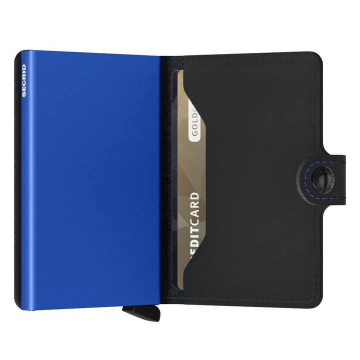 Secrid miniwallet Mat Black & Blue