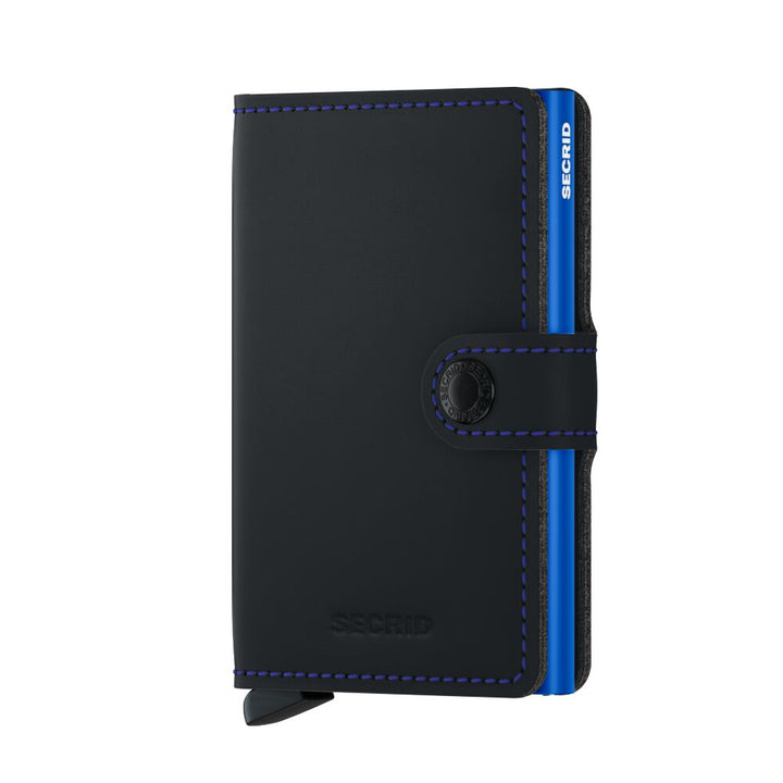 SECRID miniwallet mat black & blue