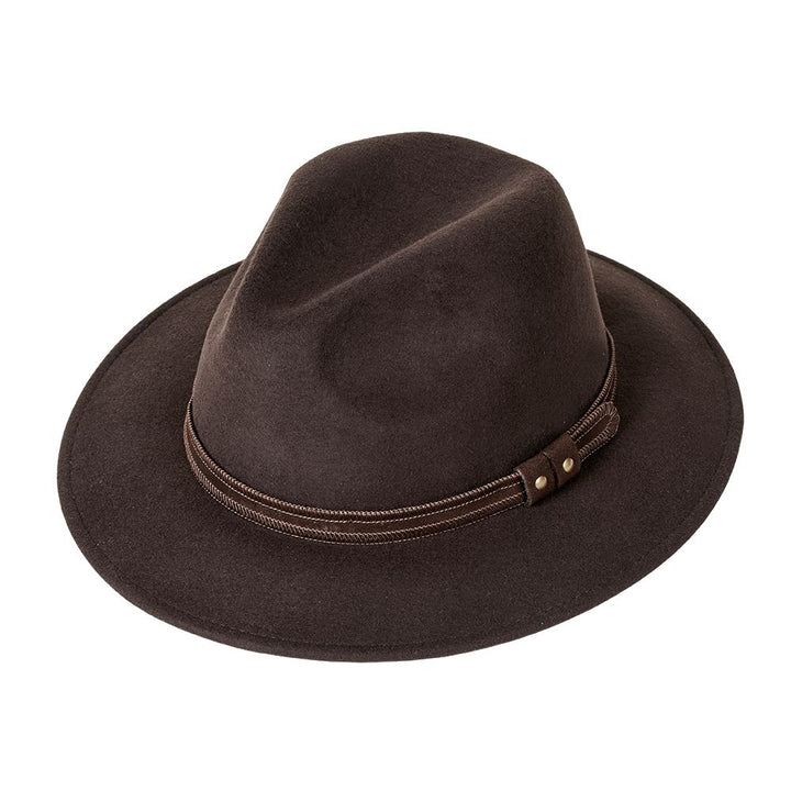 MJM Pati Brown Wool Felt Hat - Waterproof &amp; Crushable