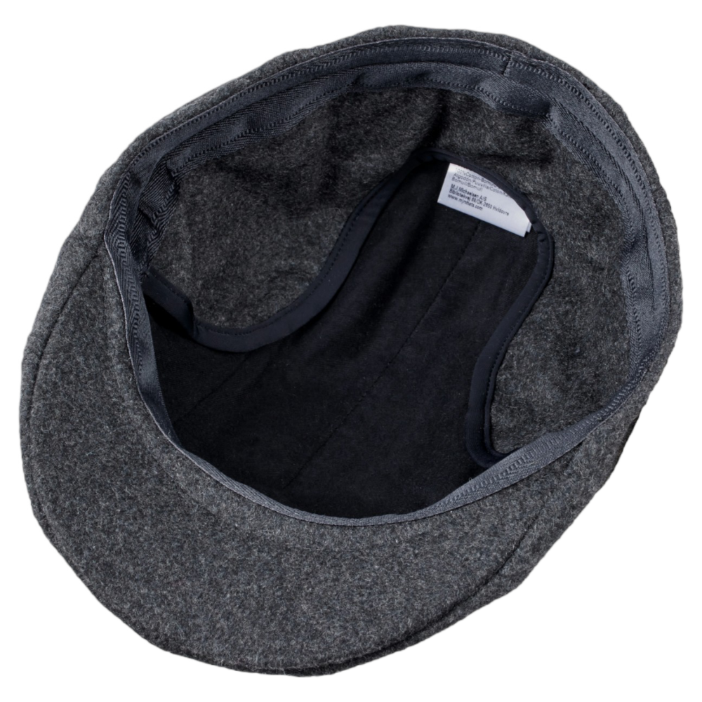 MJM Maddy EL Wool Mix Anthracite Sixpence med Øreklapper - Flat Cap fra MJM Hats hos The Prince Webshop