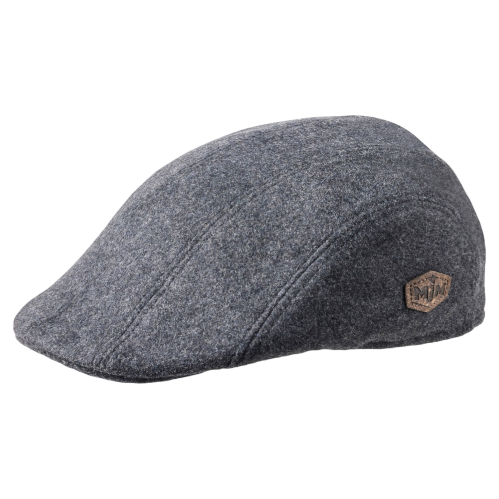 MJM Maddy EL Wool Mix Anthracite Sixpence med Øreklapper - Flat Cap fra MJM Hats hos The Prince Webshop