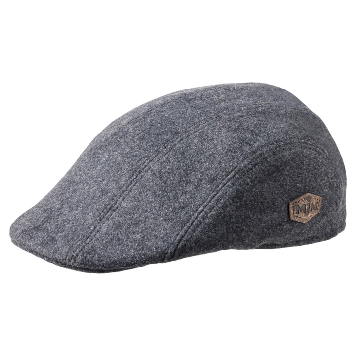 MJM Maddy EL Wool Mix Anthracite Sixpence med Øreklapper - Flat Cap fra MJM Hats hos The Prince Webshop